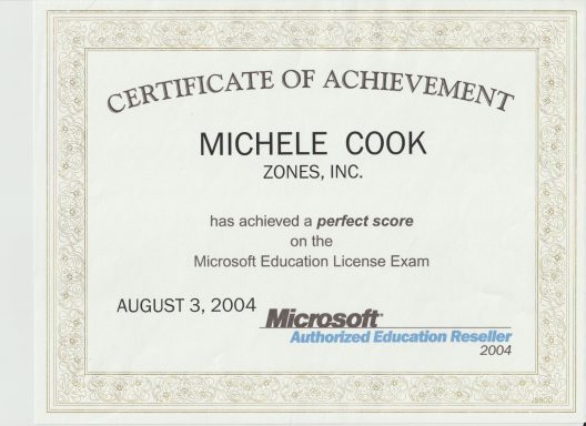 Michele Cook, Microsoft Education Award #Microsoft